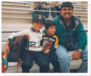 Raj Janna With Brother And Father Image