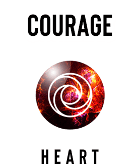 Courage Heart Logo